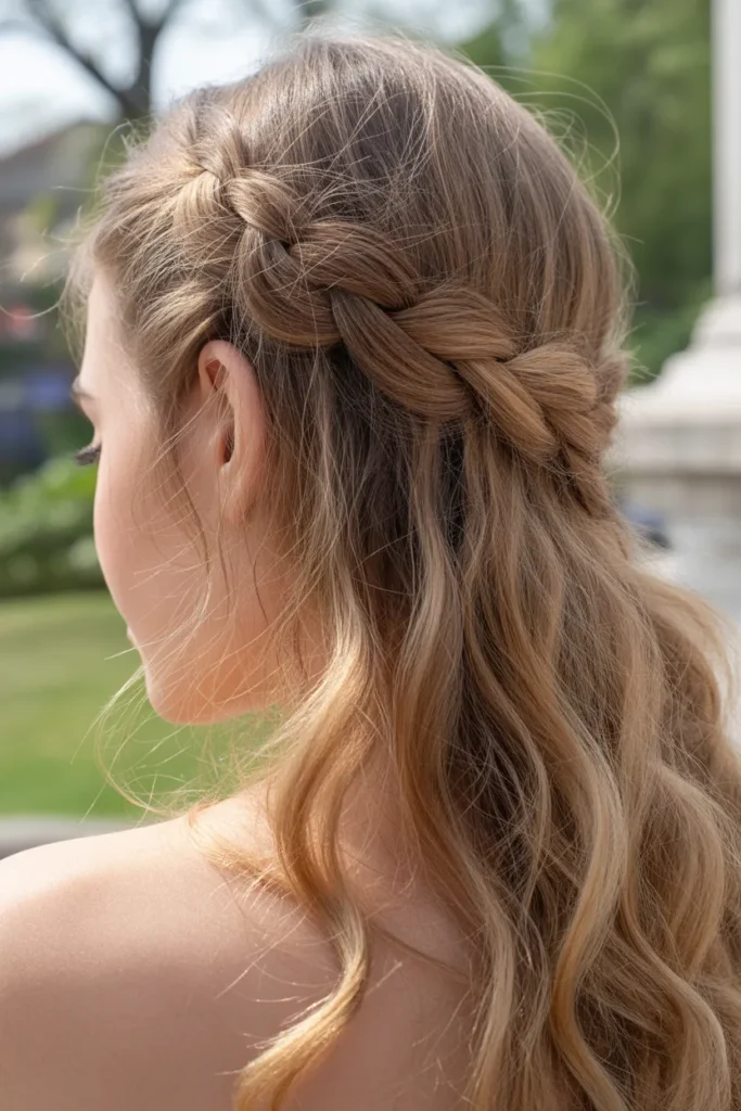 Braided Crown Half-Up