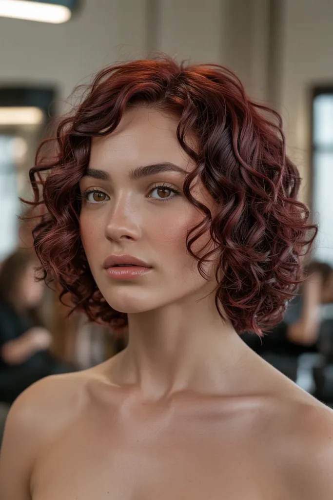 Cherry Cola Curl Bob