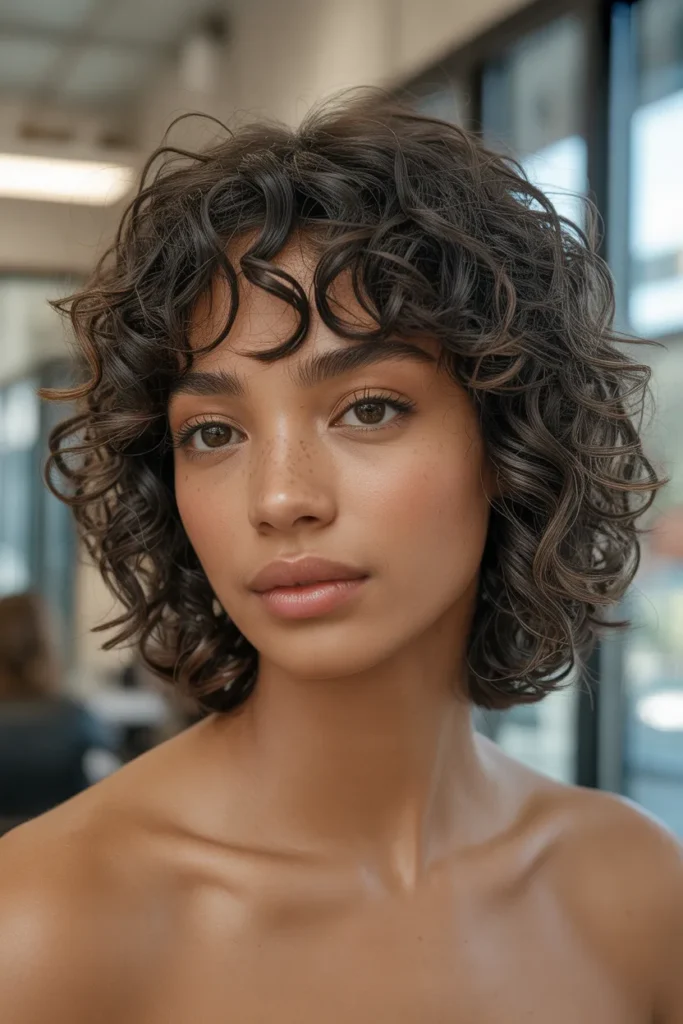 Curly Bang Bob