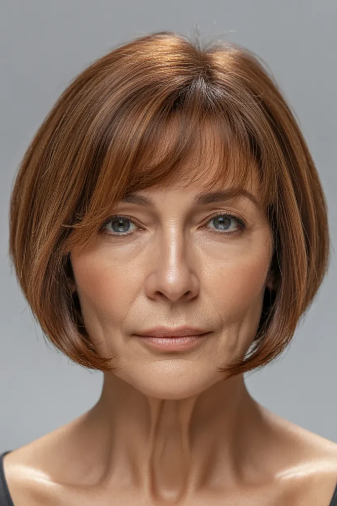 Curved Fringe Mini Bob