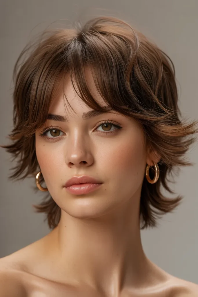 Feathered Espresso Crop