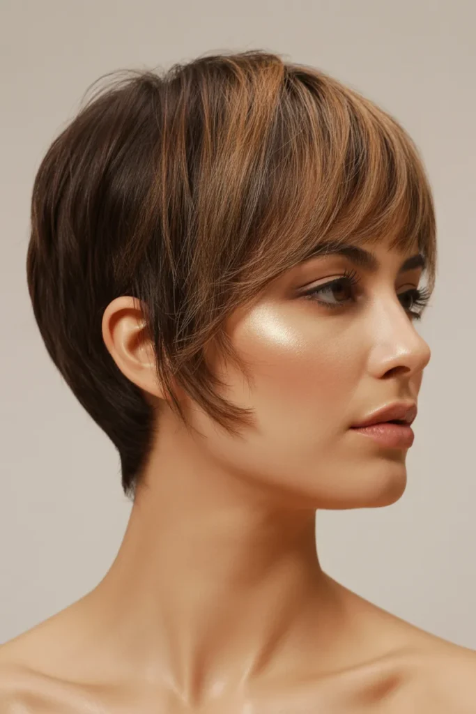 Feathered Pixie Crop
