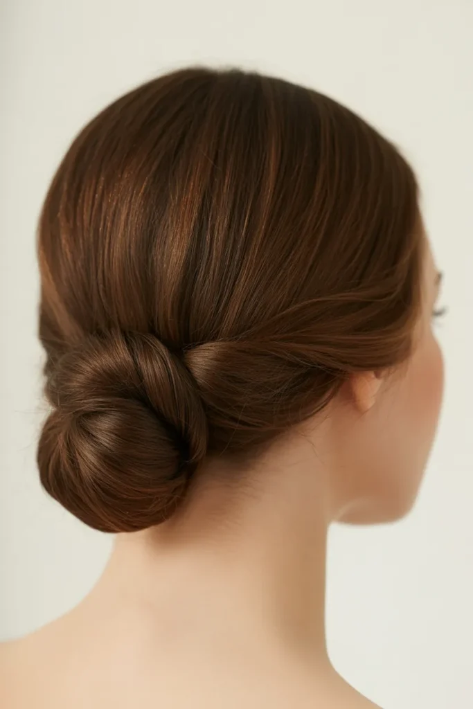 French Twist Low Roll
