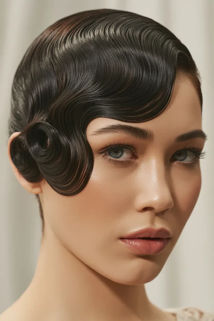 Glossy Finger Waves