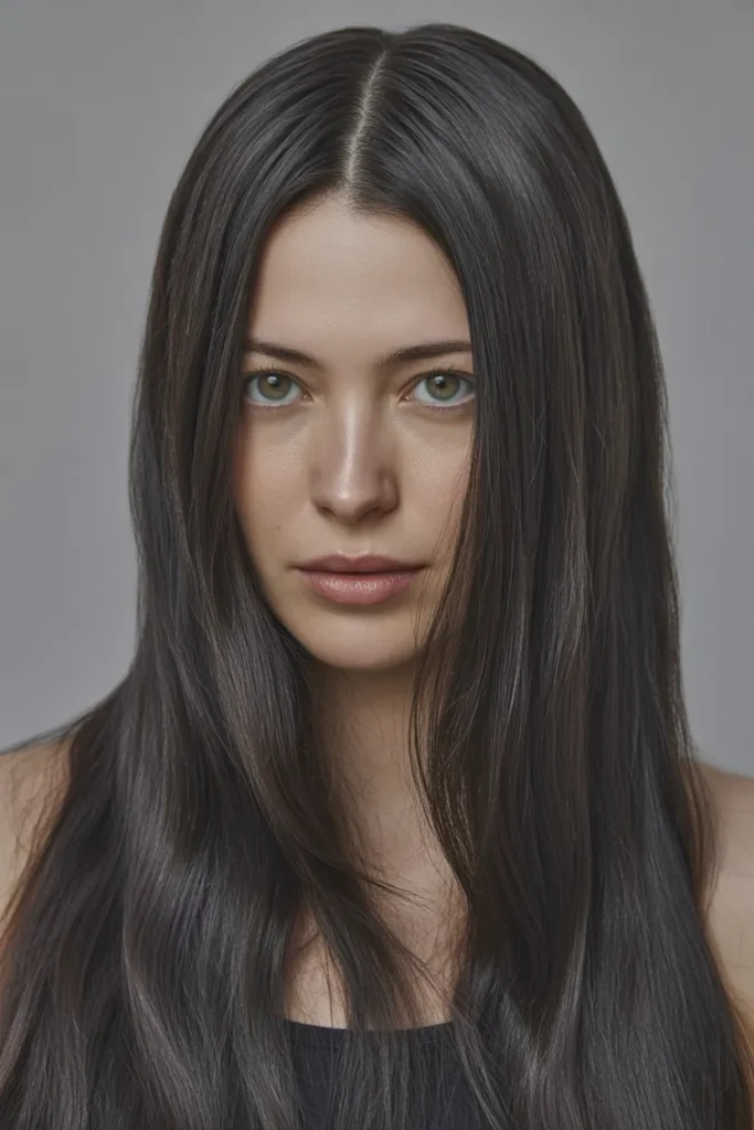 Glossy Straight Hair