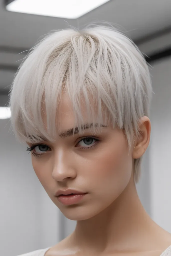 Icy Blonde Micro Shag