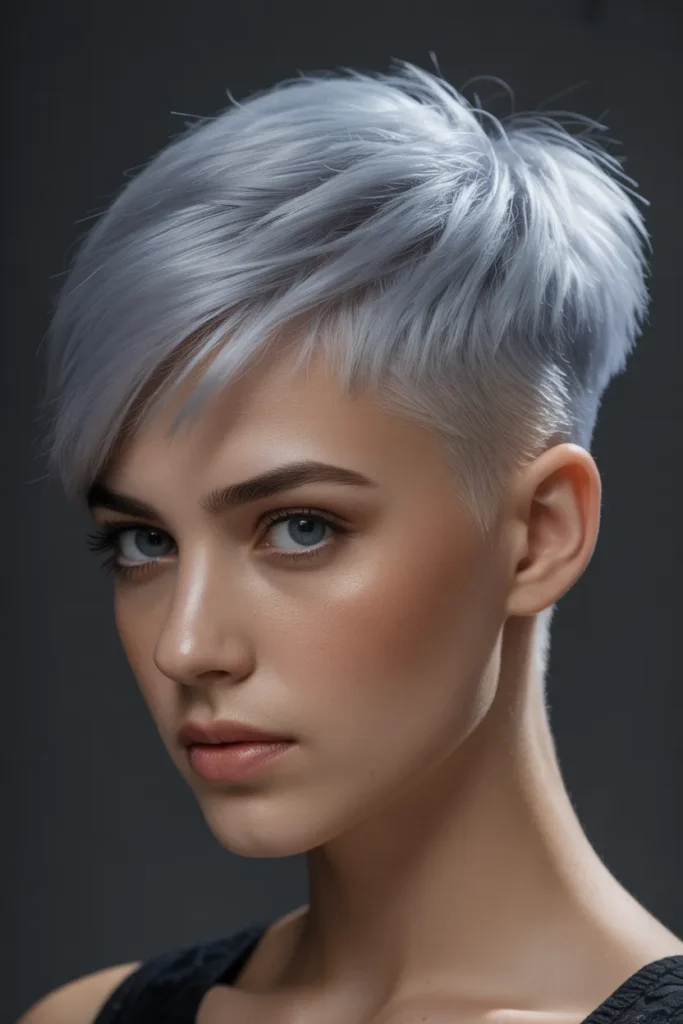 Icy Silver Undercut