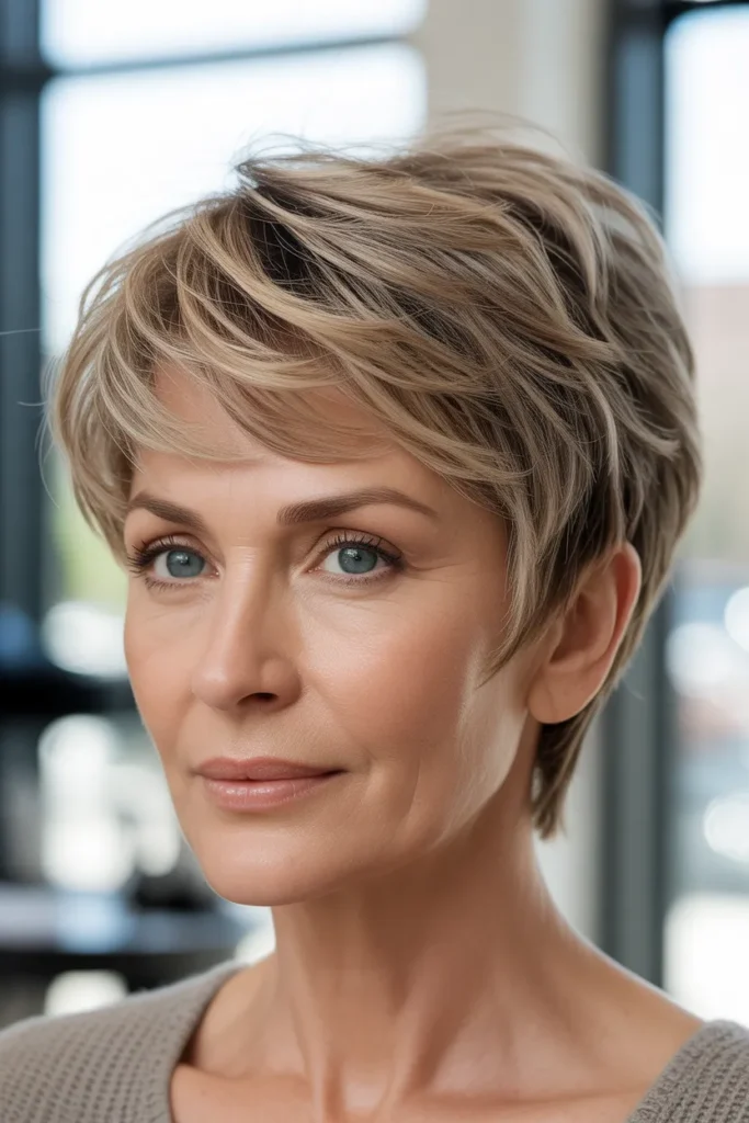 Layered Crown Pixie