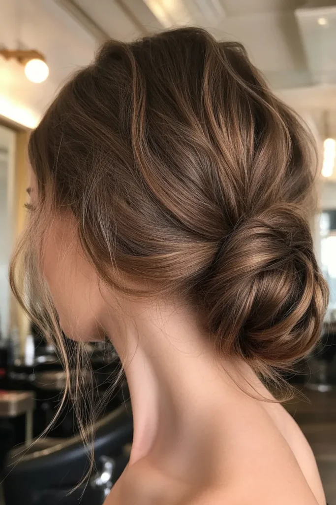 Low Messy Chignon