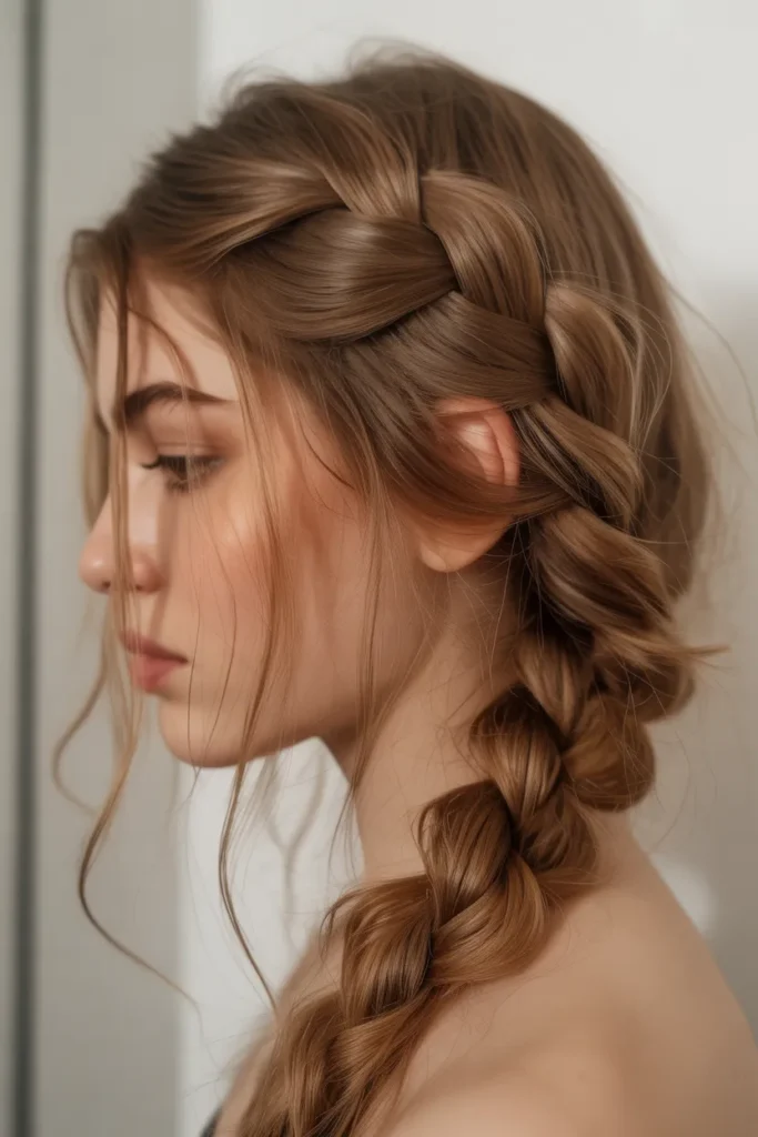 Messy Side Braid