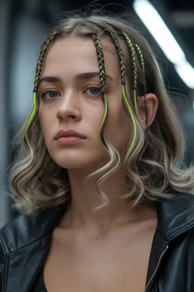 Neon Braid Flicks