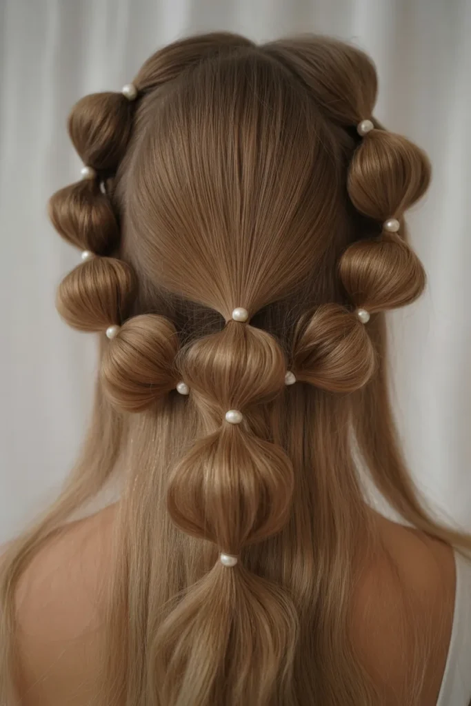 Pearl Bubble Ponytail