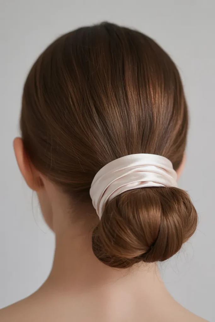 Satin Wrapped Bun