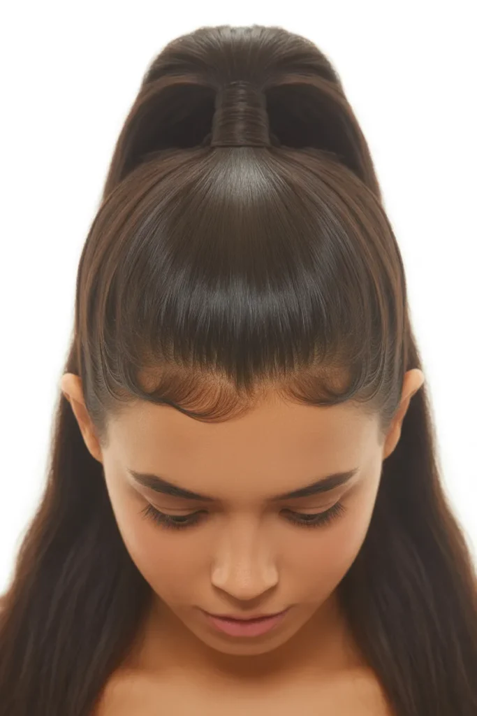 Sleek Glass Ponytail Flip
