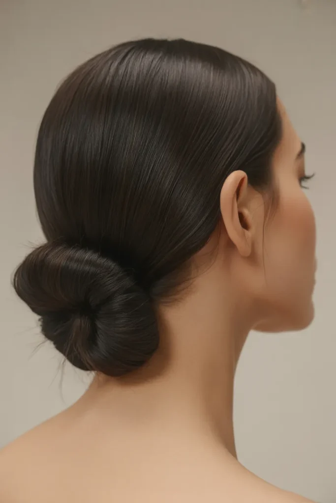 Sleek Low Bun
