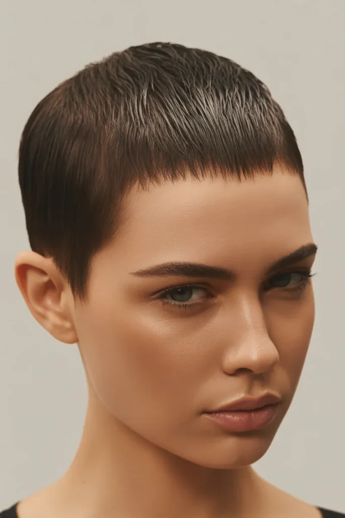 Sleek Wet Pixie Sweep