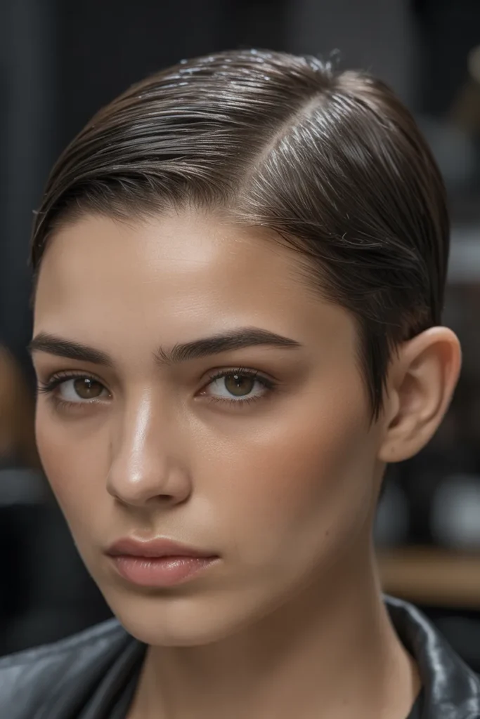 Slicked Back Pixie