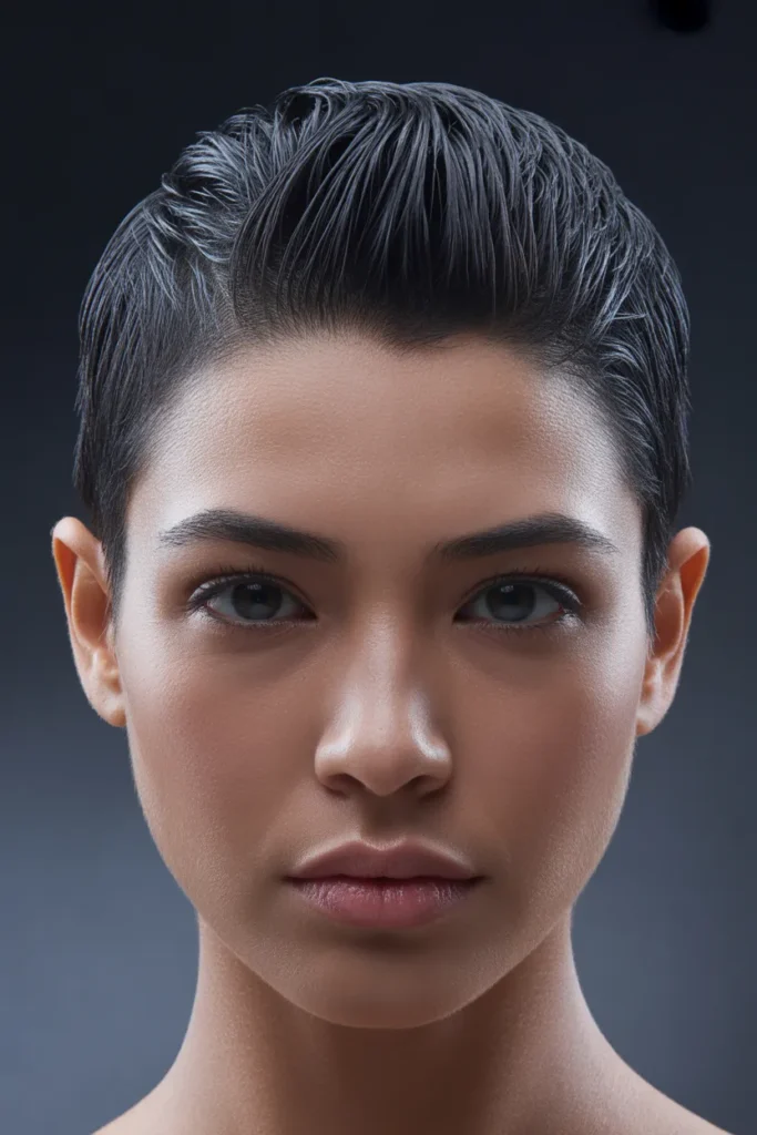 Slicked Faux Hawk Pixie