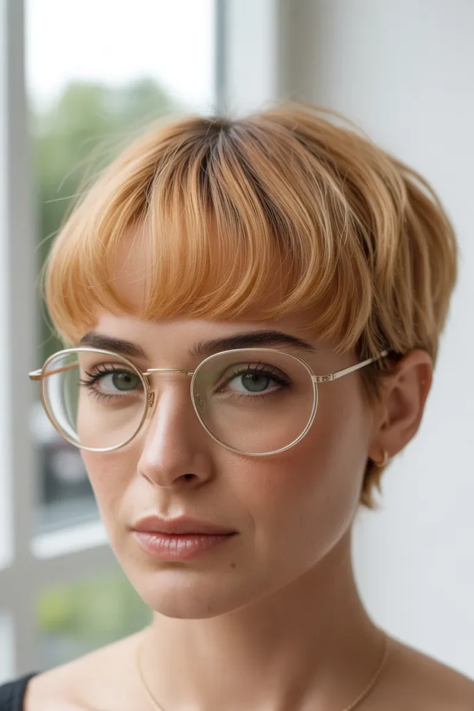 Soft Curved Fringe Pixie