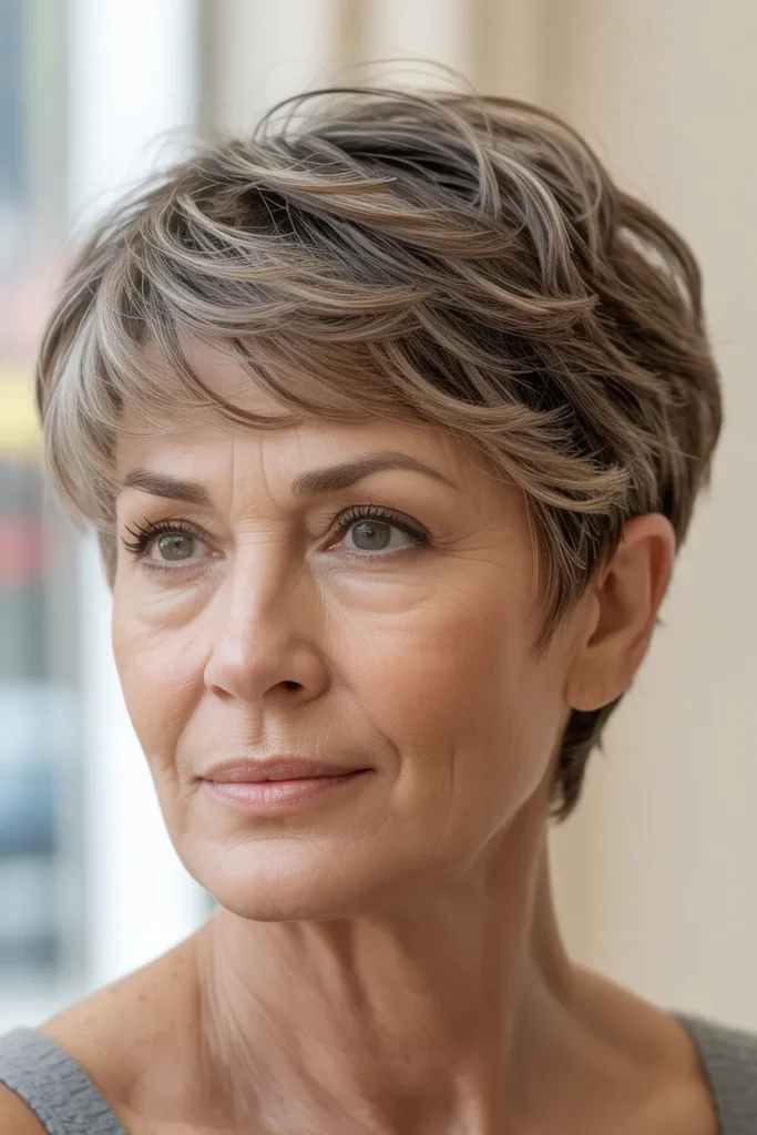 Soft Tousled Layer Pixie