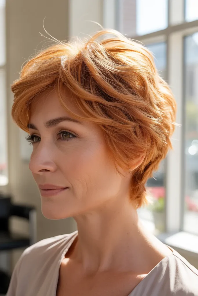 Tousled Copper Pixie
