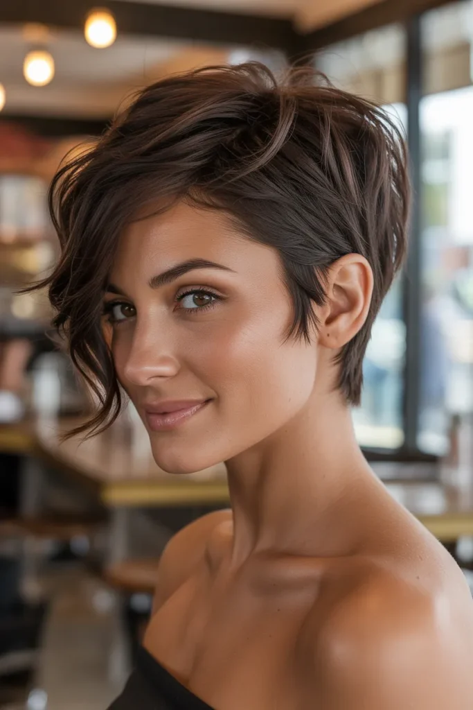 Tousled Espresso Crop