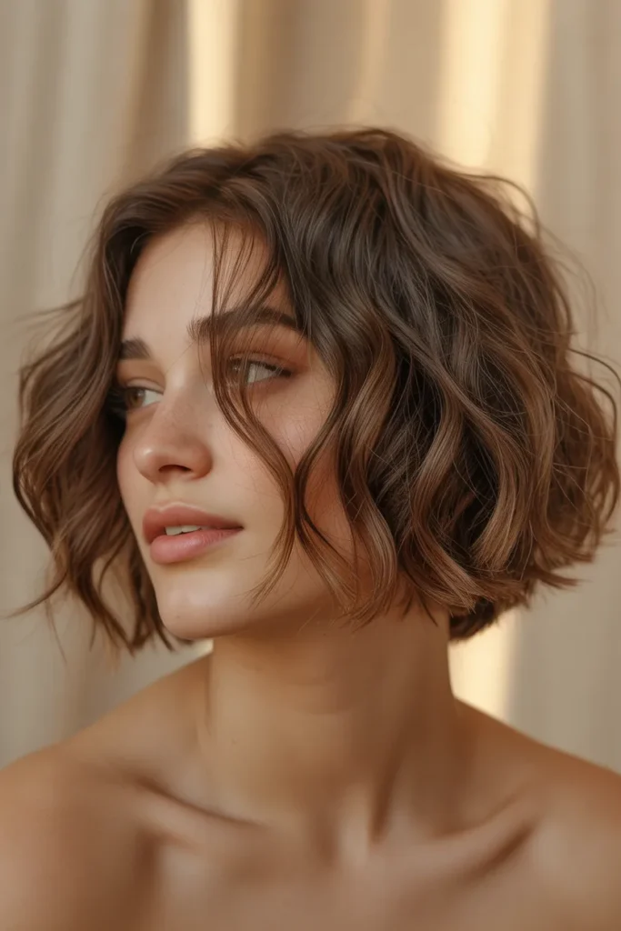 Tousled Wavy Bob