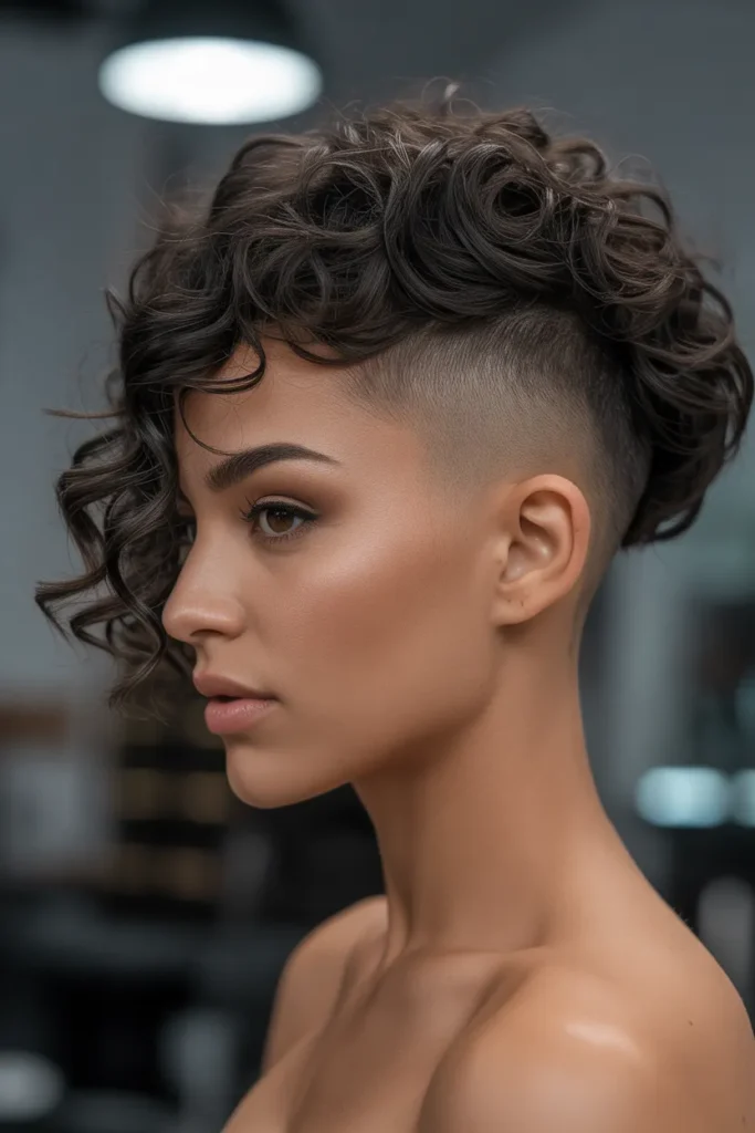 Undercut Curl Pixie