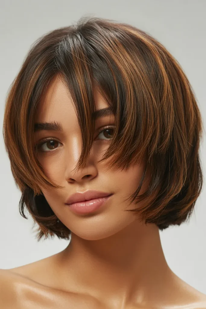 Volumized Mini Shag Bob