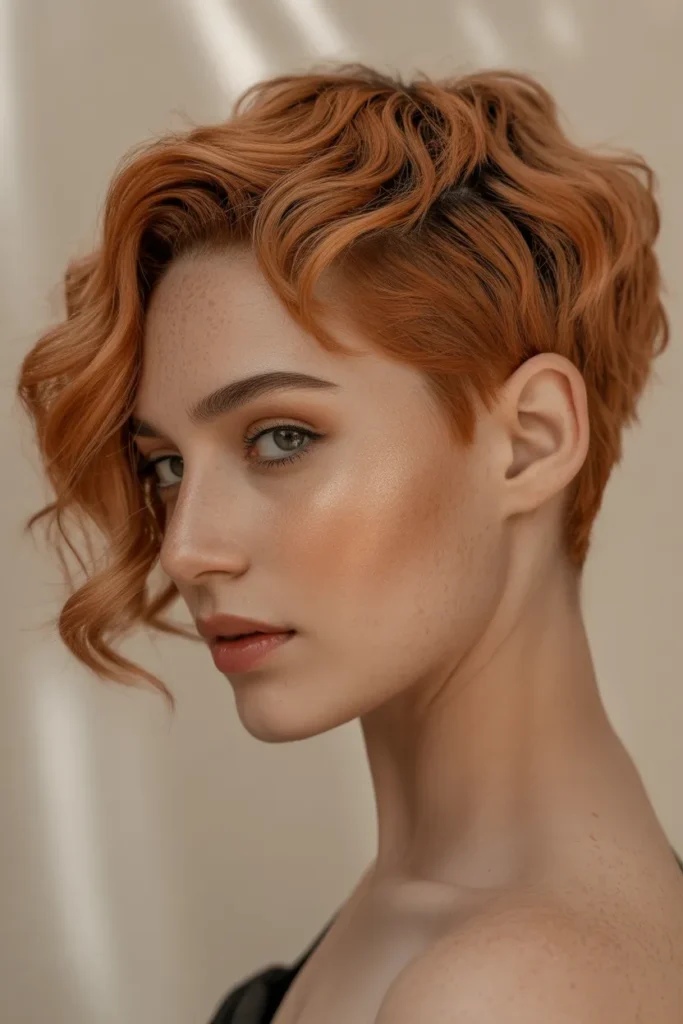 Wavy Copper Pixie