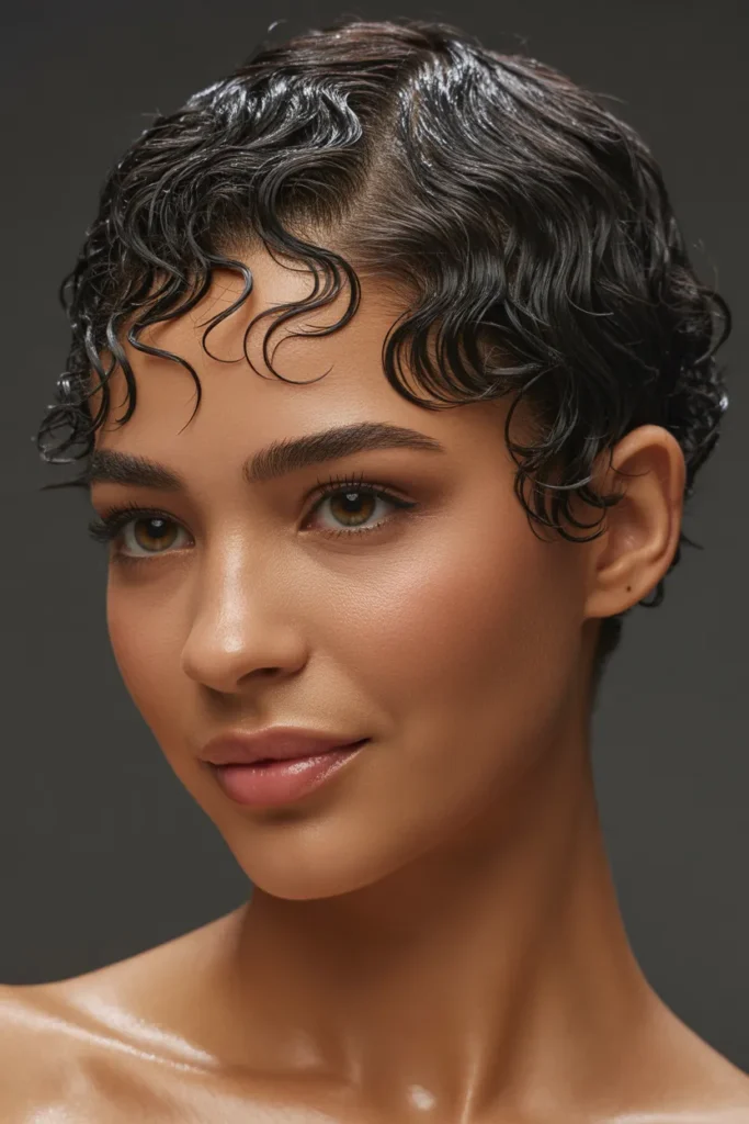 Wet Look Pixie