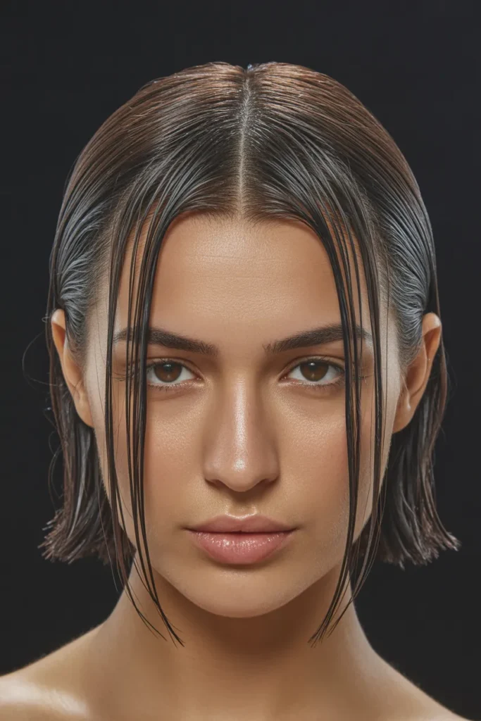 Wet Sleek Bob