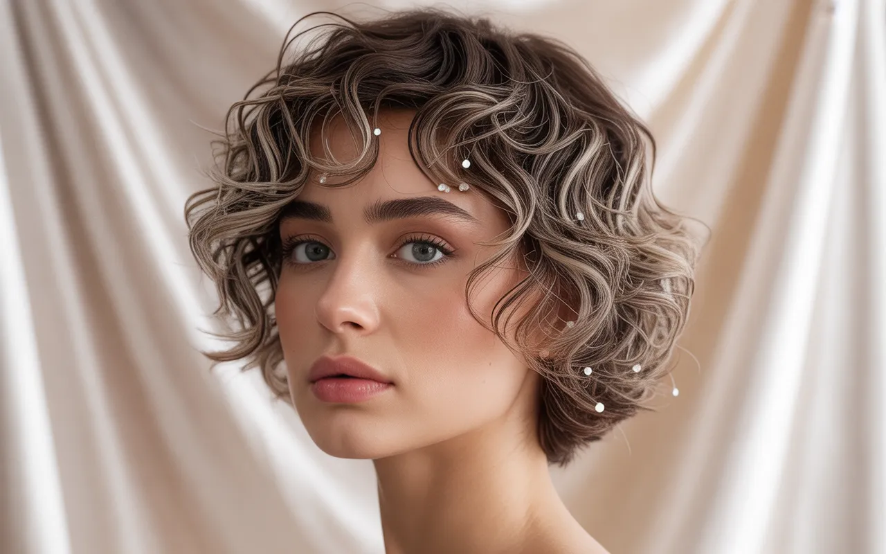 short curly hairstyle