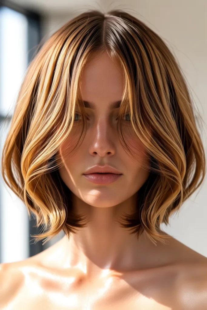 Airy Curtain Bob
