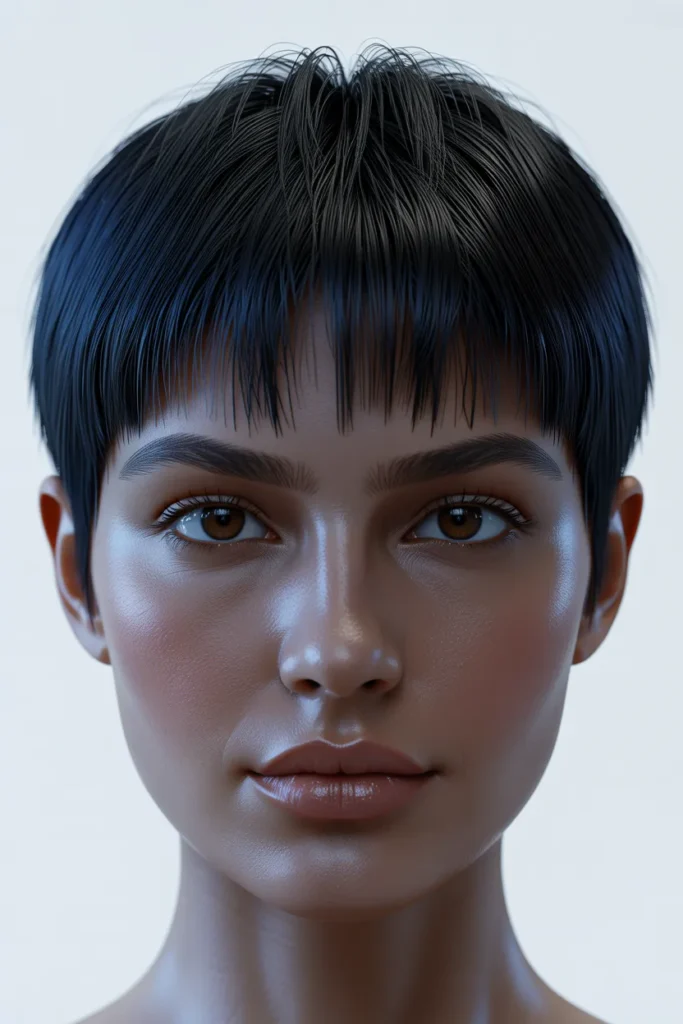 Blunt Pixie Edge