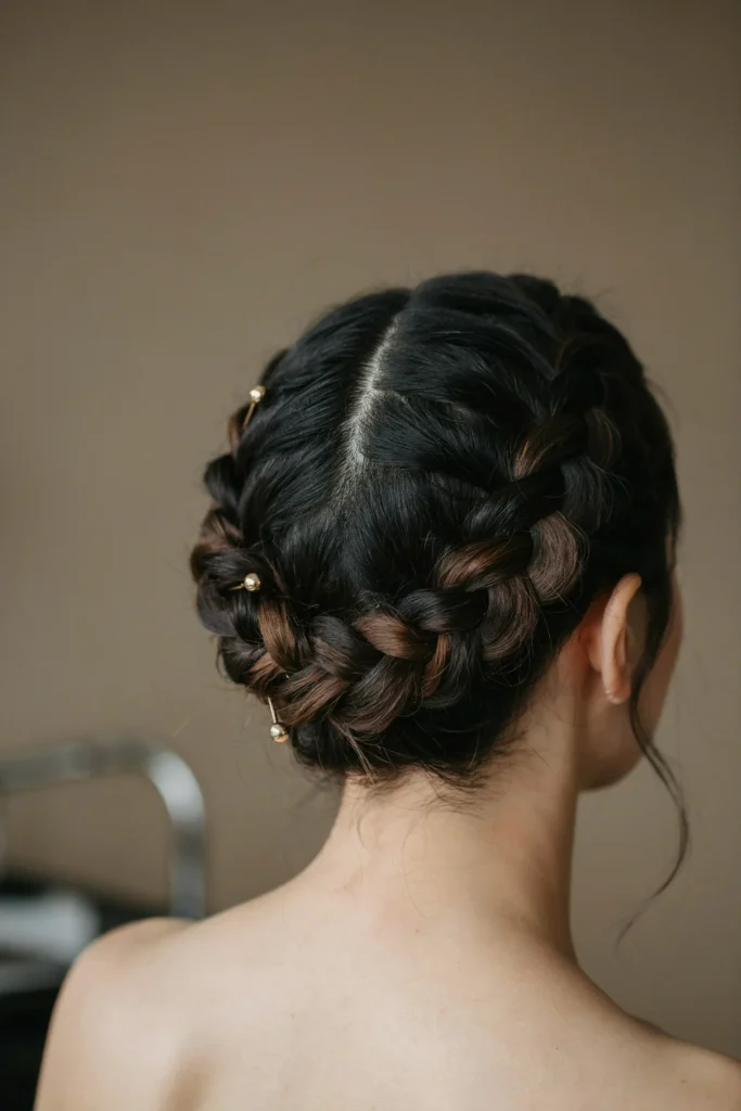Braided Crescent Updo