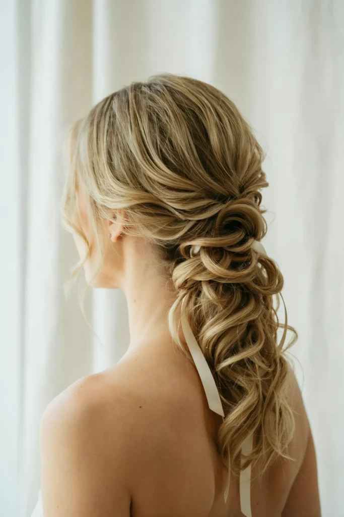 Curled Ribbon Chignon