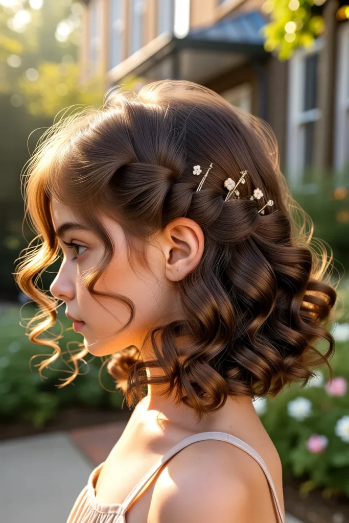 Floral Hair Pin Twist