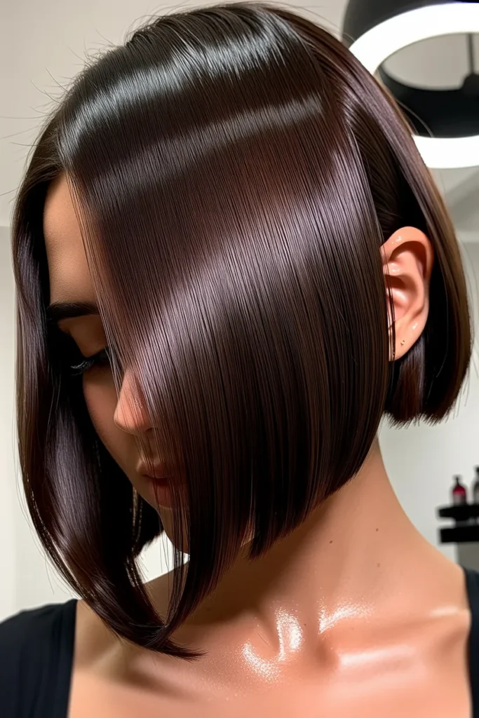 Glossy Side Part