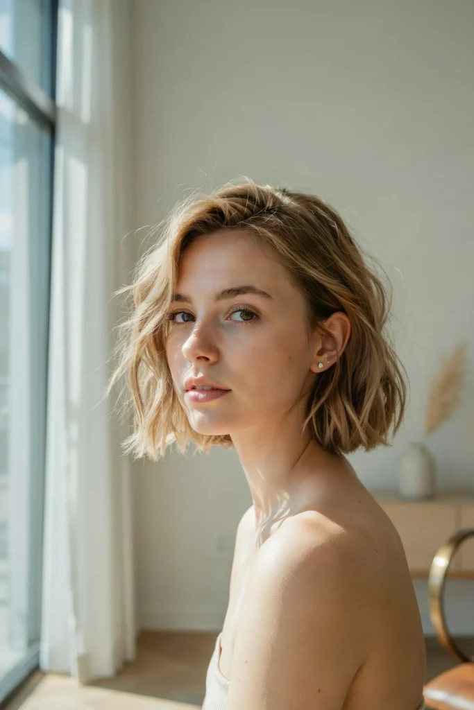 Honey Blonde Wave Crop
