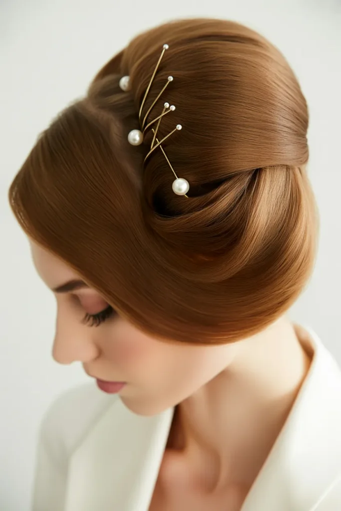 Pearl Accent French Twist
