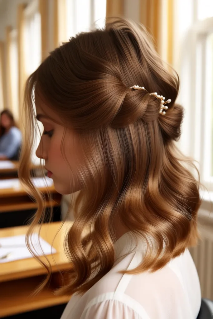 Pearl Half Updo