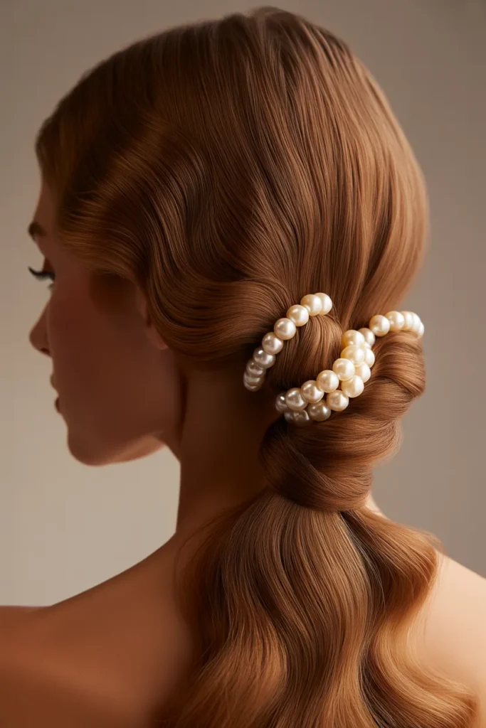 Pearl Twisted Ponytail