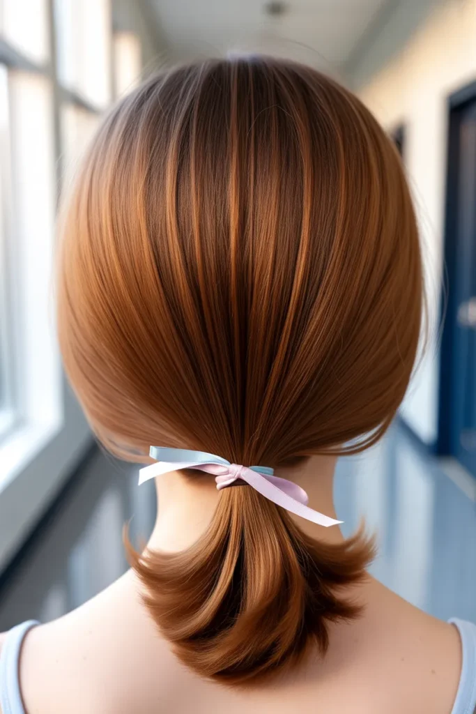 Ribbon Side Ponytail