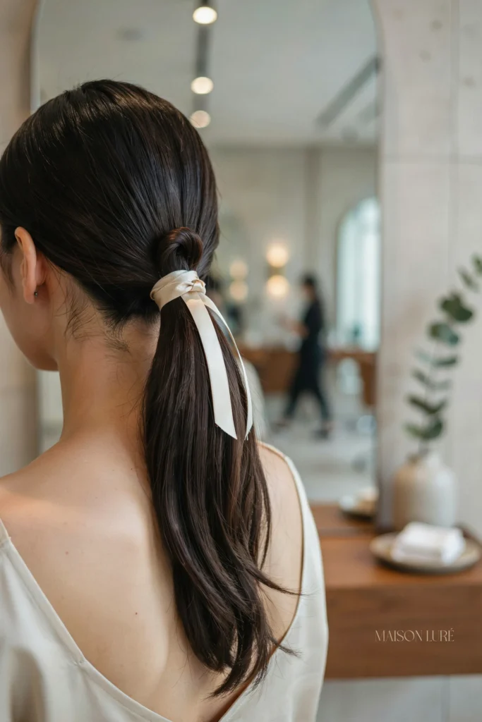 Satin Loop Ponytail