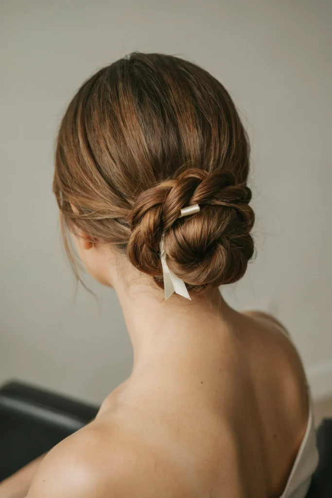 Satin Rope Twist Bun