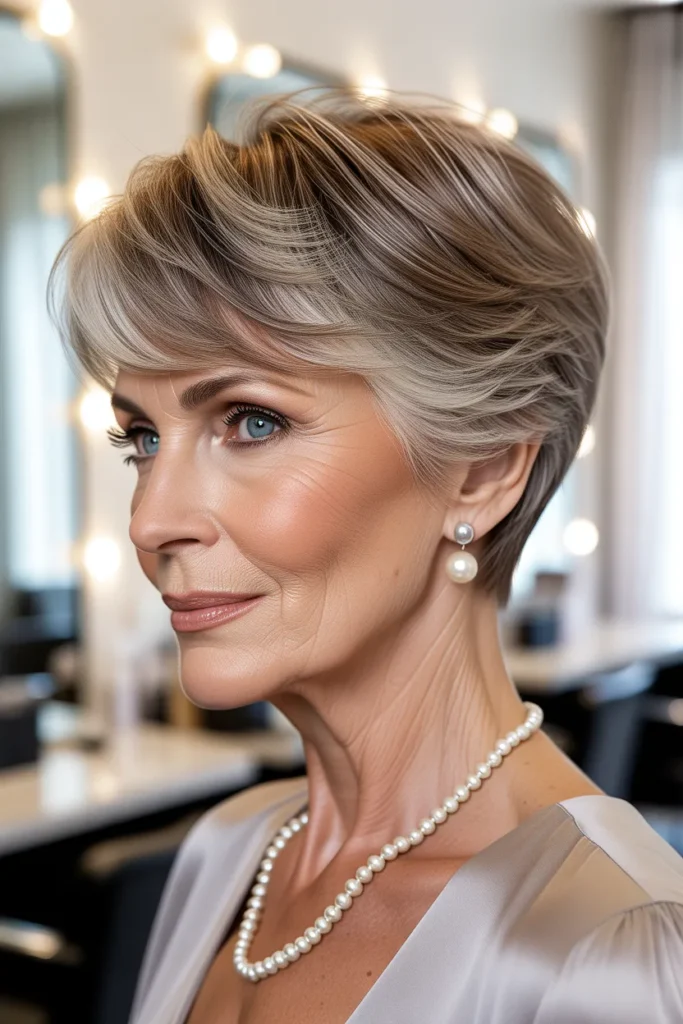Sculpted Side Pixie