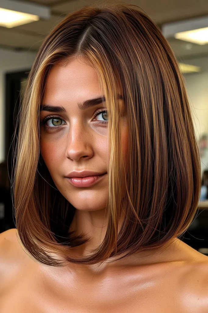 Side Part Volume Bob
