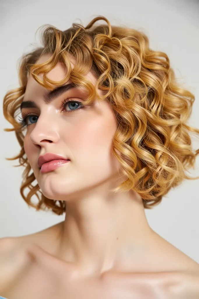 Soft Curly Bob