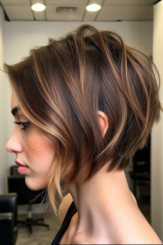Textured Angled Bob